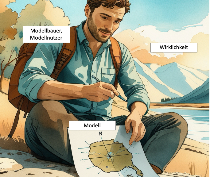 Verschiedene Karten für unterschiedliche Nutzer — Wanderkarte, Straßenkarte, historische Karte